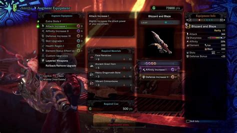 monster hunter world iceborne augmentation